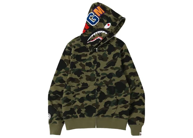 BAPE 1st Camo Shark WGM Full-Zip Hoodie — front