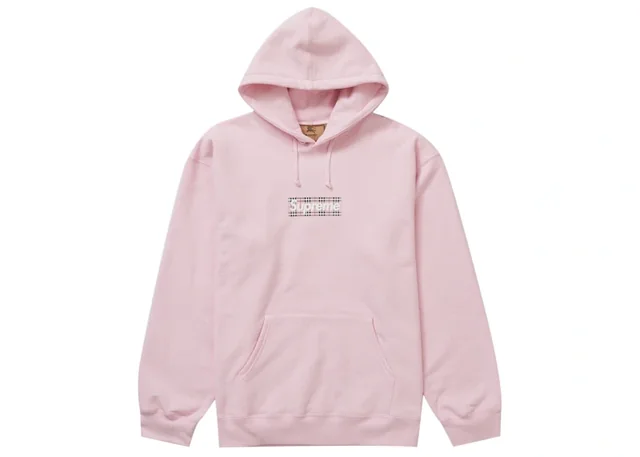 Supreme × Burberry Box Logo Hooded Sweatshirt — front
